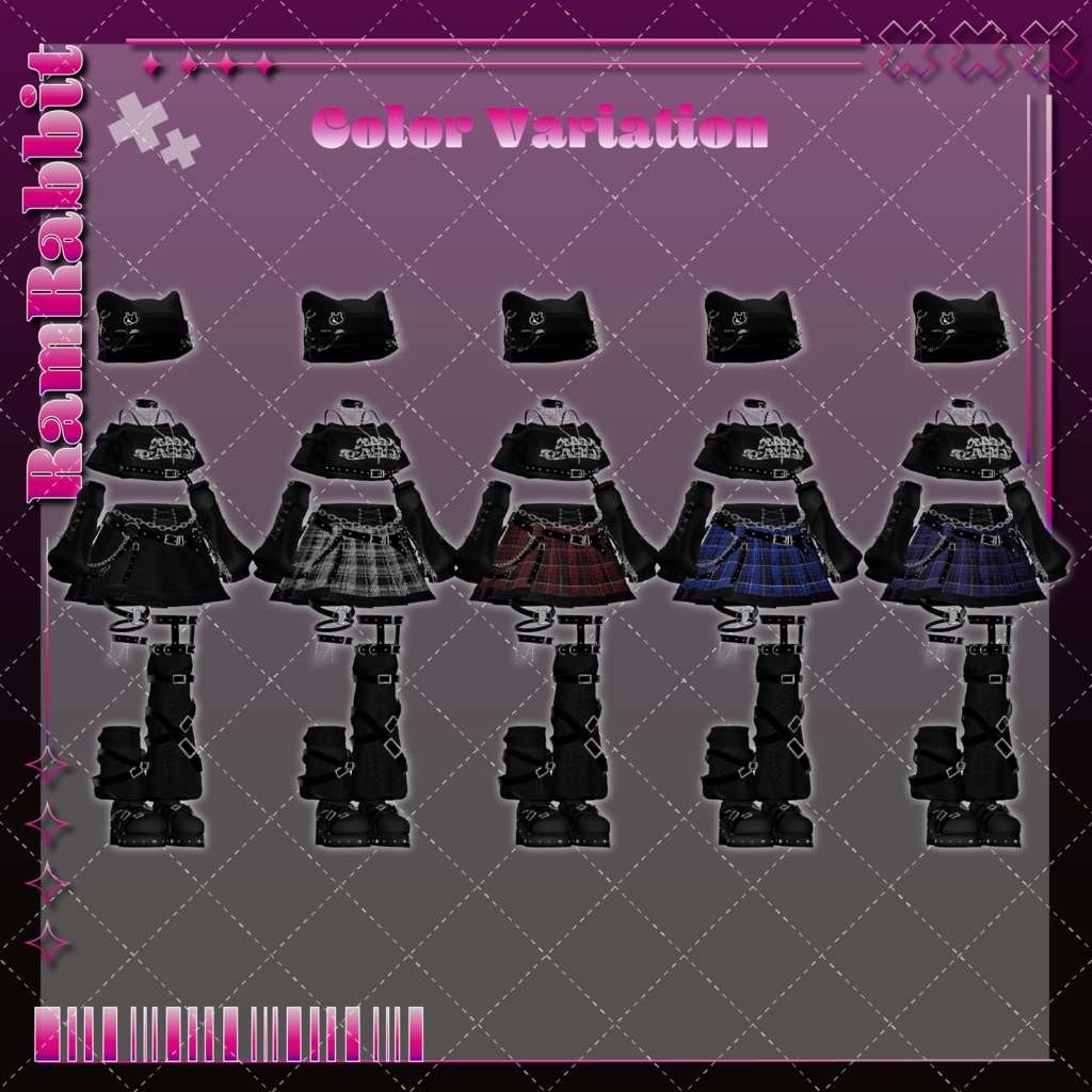 【23アバター対応】Candy Drop Punk【VRChat】