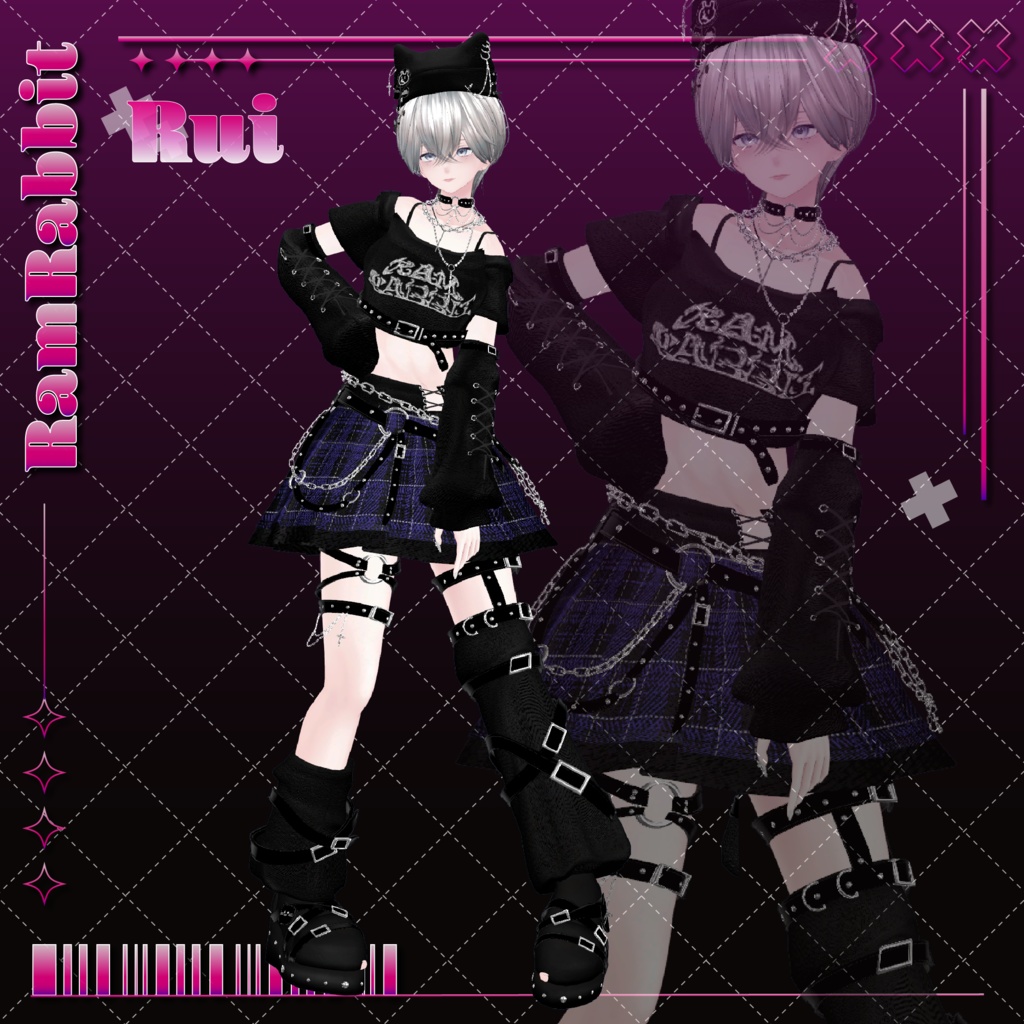 【23アバター対応】Candy Drop Punk【VRChat】