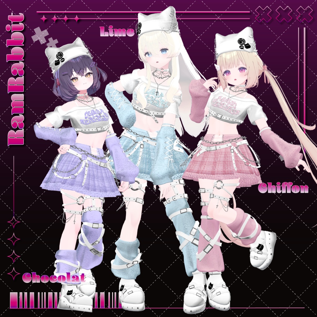 【23アバター対応】Candy Drop Punk【VRChat】