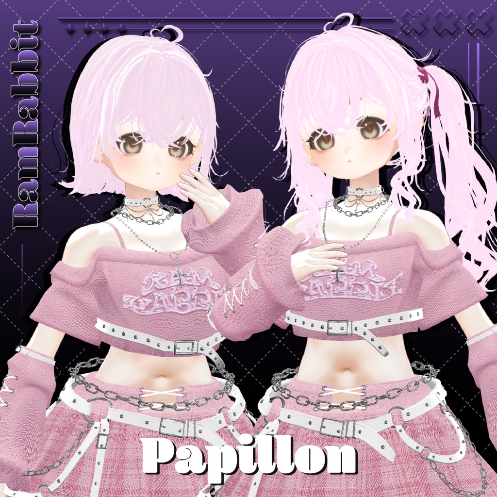 【26アバター対応】CloudyHair【VRChat】