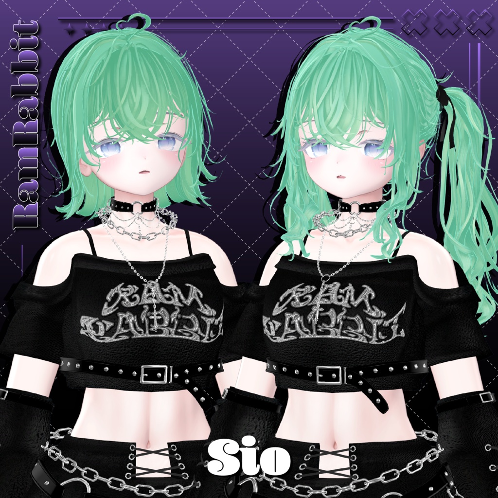 【26アバター対応】CloudyHair【VRChat】