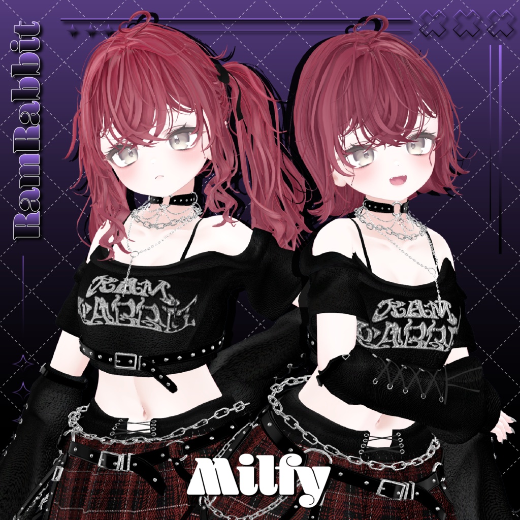 【26アバター対応】CloudyHair【VRChat】