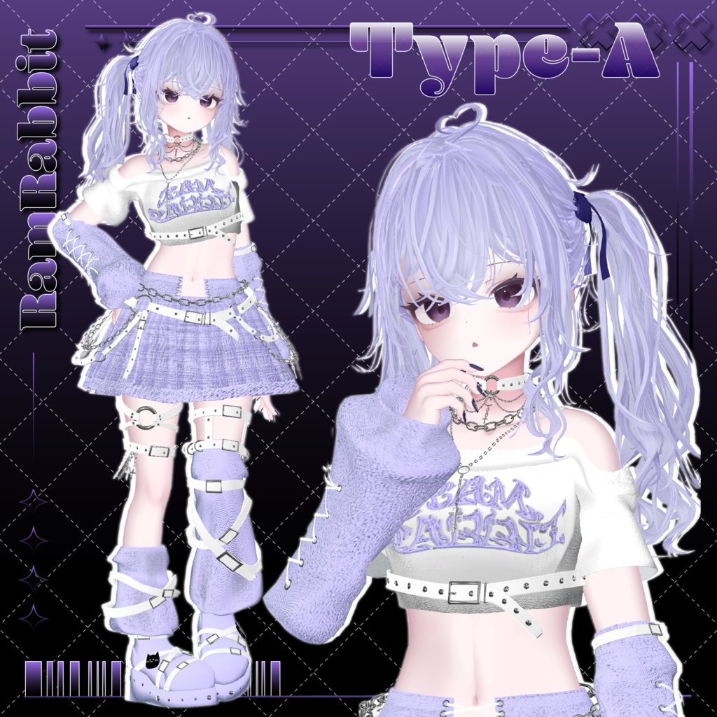 【26アバター対応】CloudyHair【VRChat】