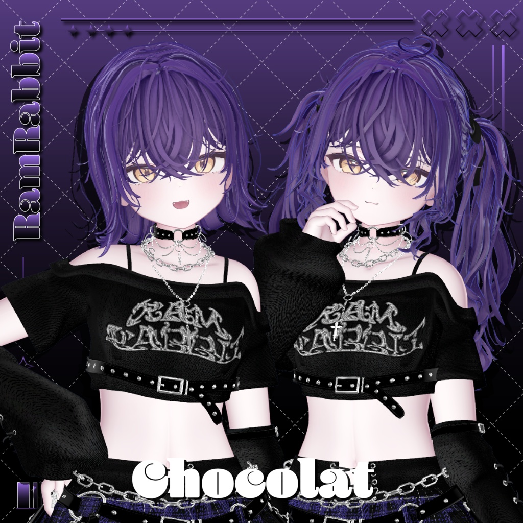 【26アバター対応】CloudyHair【VRChat】