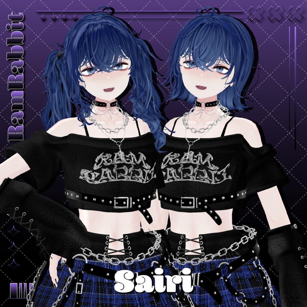 【26アバター対応】CloudyHair【VRChat】