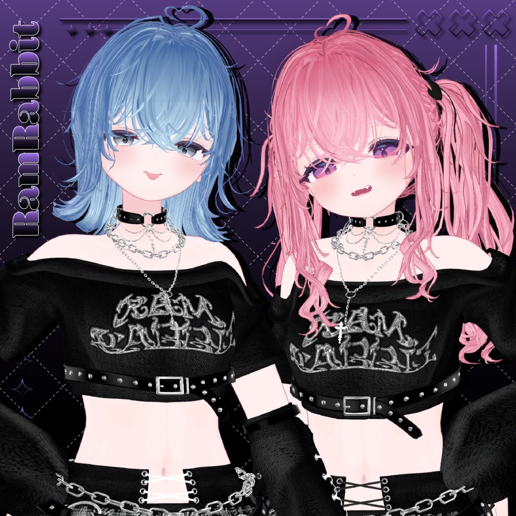 【26アバター対応】CloudyHair【VRChat】