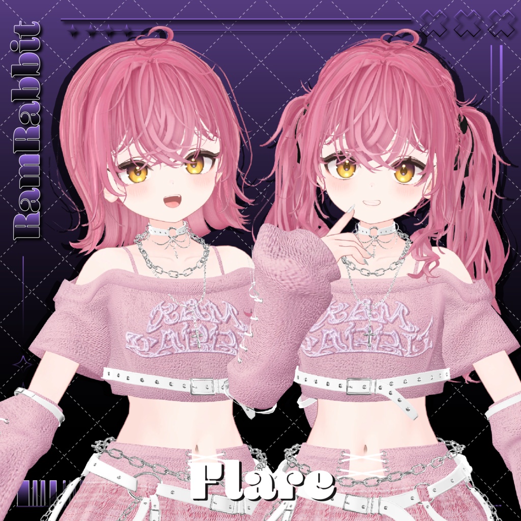 【26アバター対応】CloudyHair【VRChat】