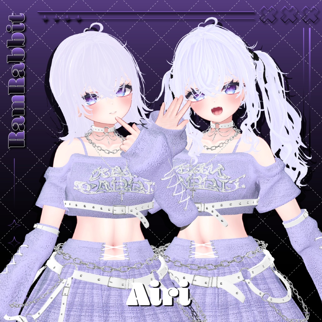 【26アバター対応】CloudyHair【VRChat】