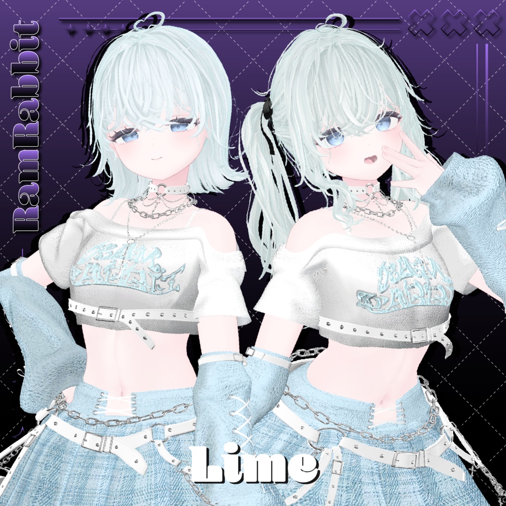 【26アバター対応】CloudyHair【VRChat】