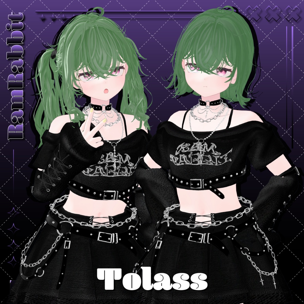 【26アバター対応】CloudyHair【VRChat】