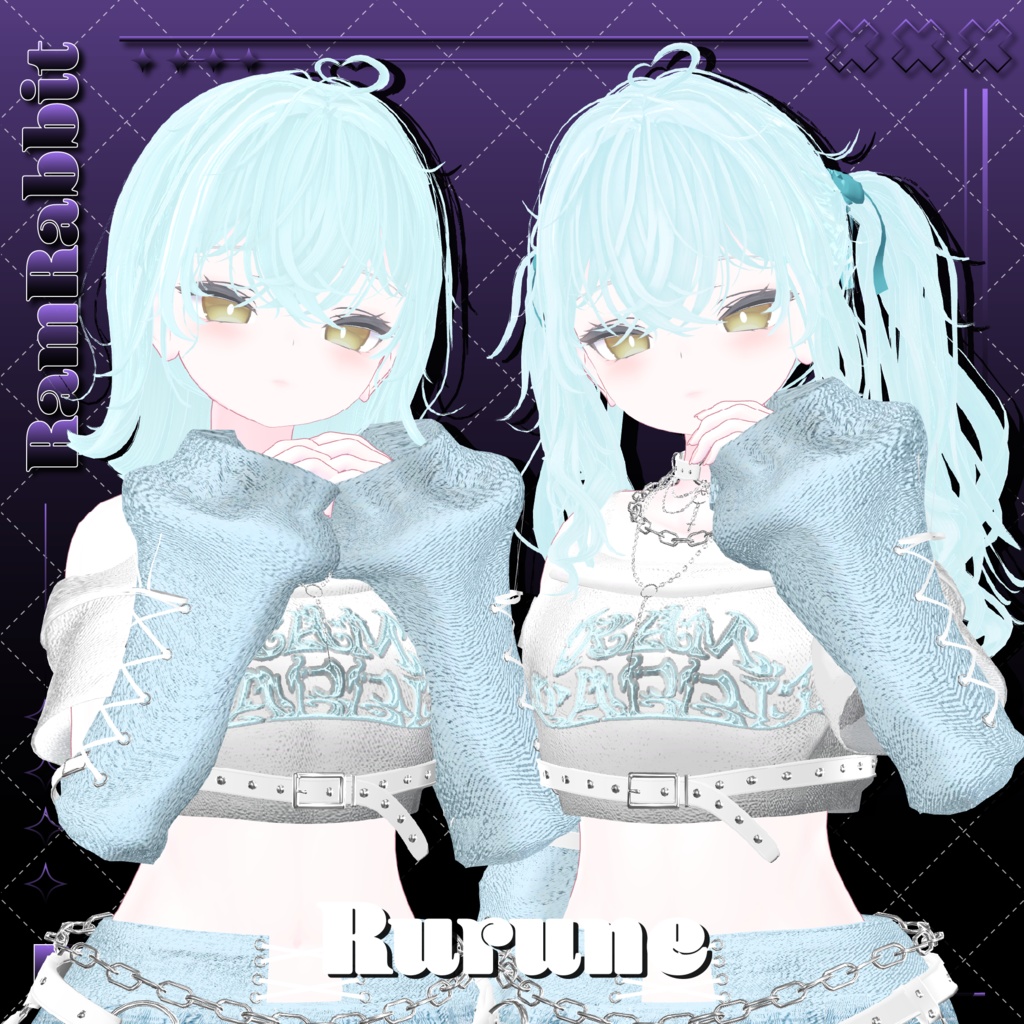 【26アバター対応】CloudyHair【VRChat】