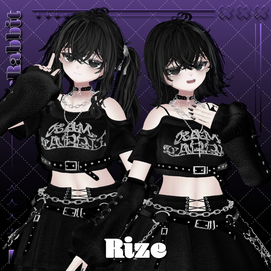 【26アバター対応】CloudyHair【VRChat】