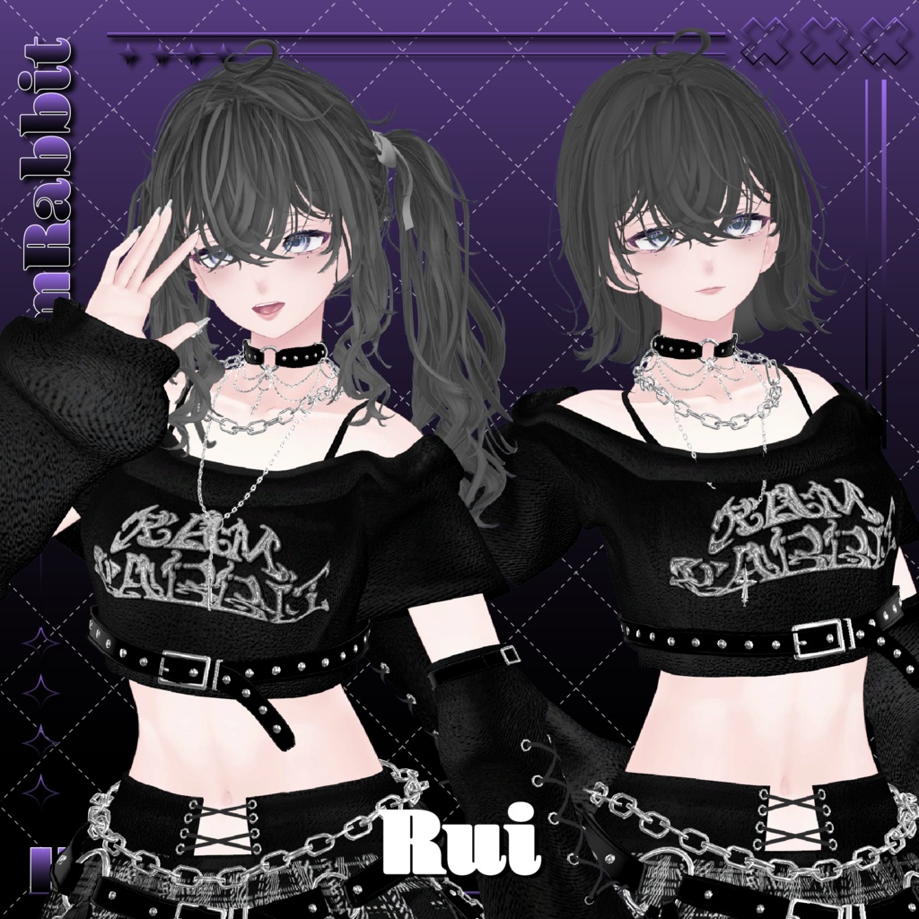 【26アバター対応】CloudyHair【VRChat】