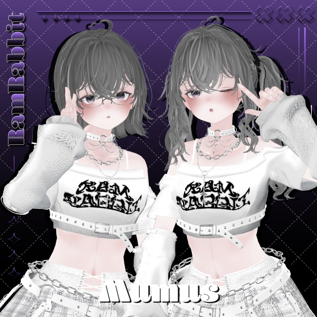 【26アバター対応】CloudyHair【VRChat】