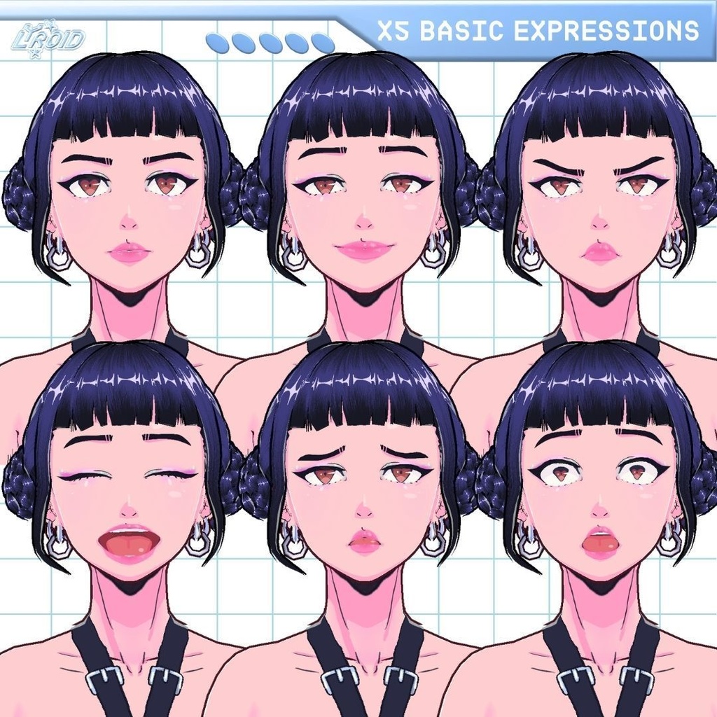 Huntrix Zoey K-Pop Demon Hunters Pre-made 3D VRM Model | VTuber & VRChat Avatar【3Dモデル】