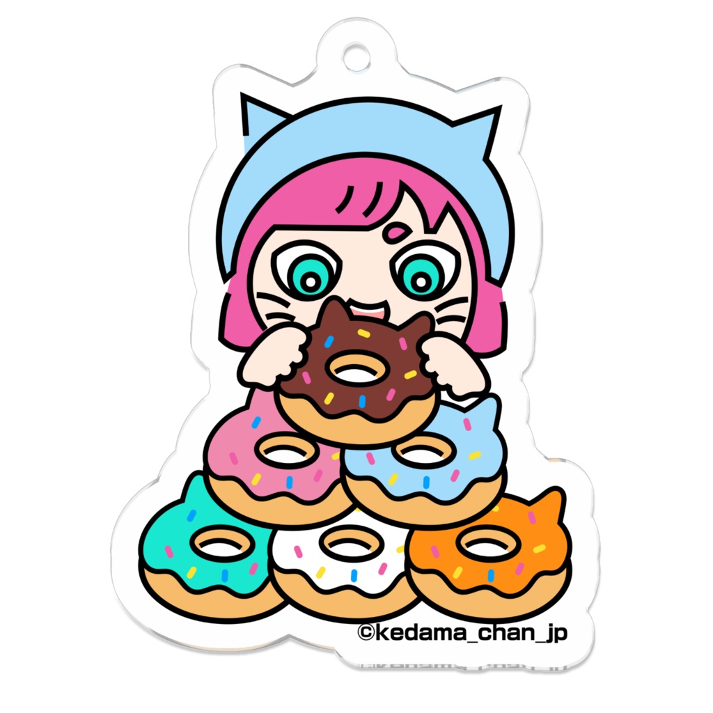 けだまちゃん（5さい）アクリルキーホルダーA