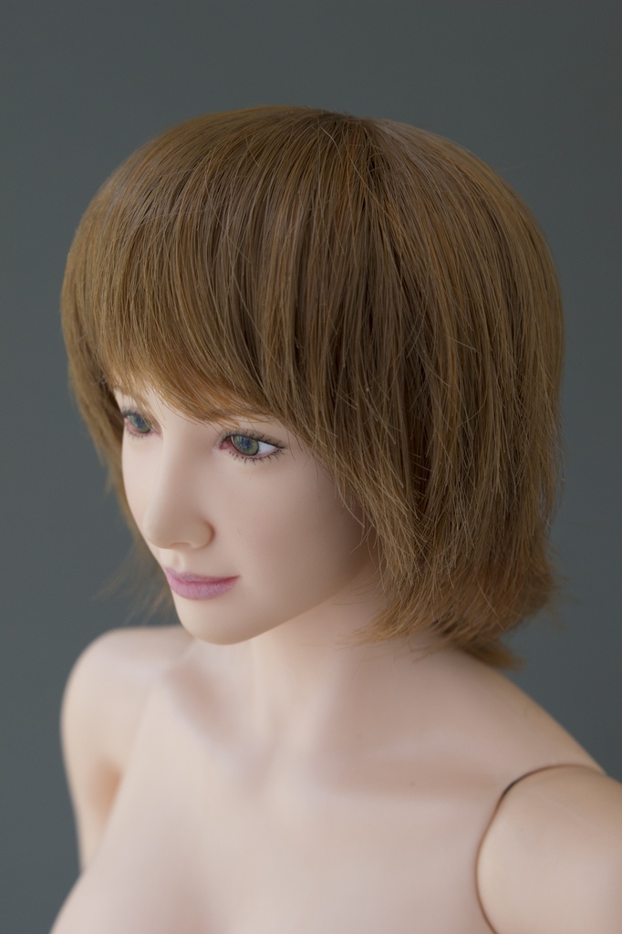 Real Wig for Head Area of 5.5 inch *Sweet Cream (Organic Brown)* (CY-006)