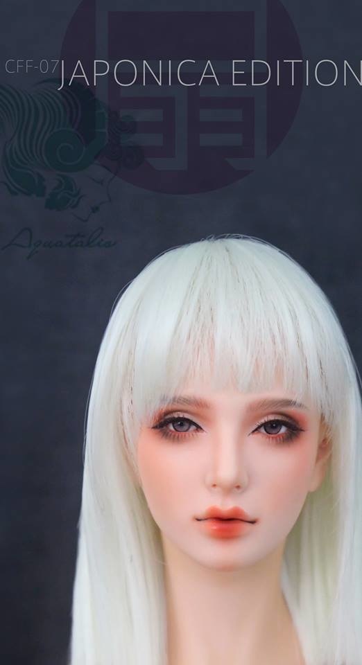 Real Wig for Head Area of 5.5 inch * Long Bob (ash white) * (CY-026)