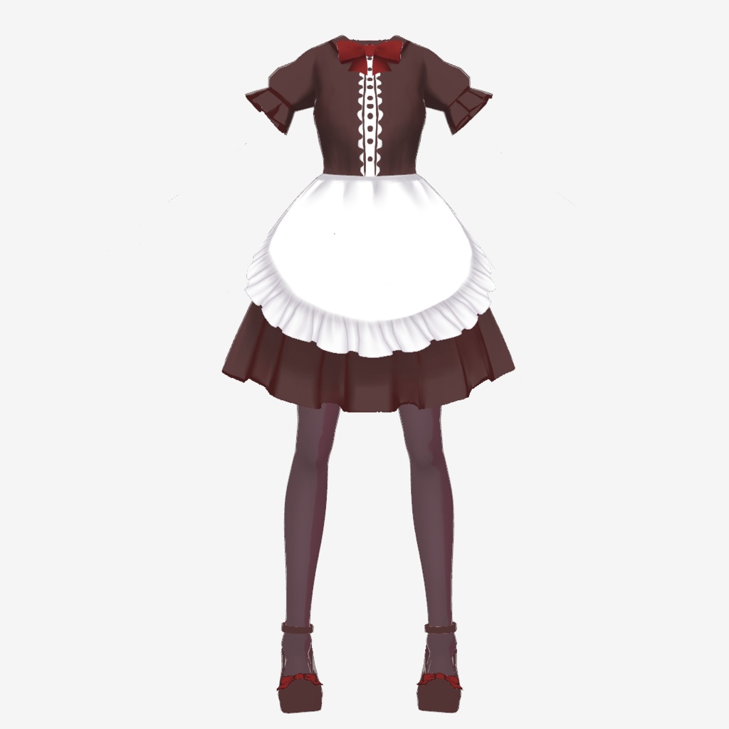 クラシカルショコラメイド|VRoid正式版対応衣装