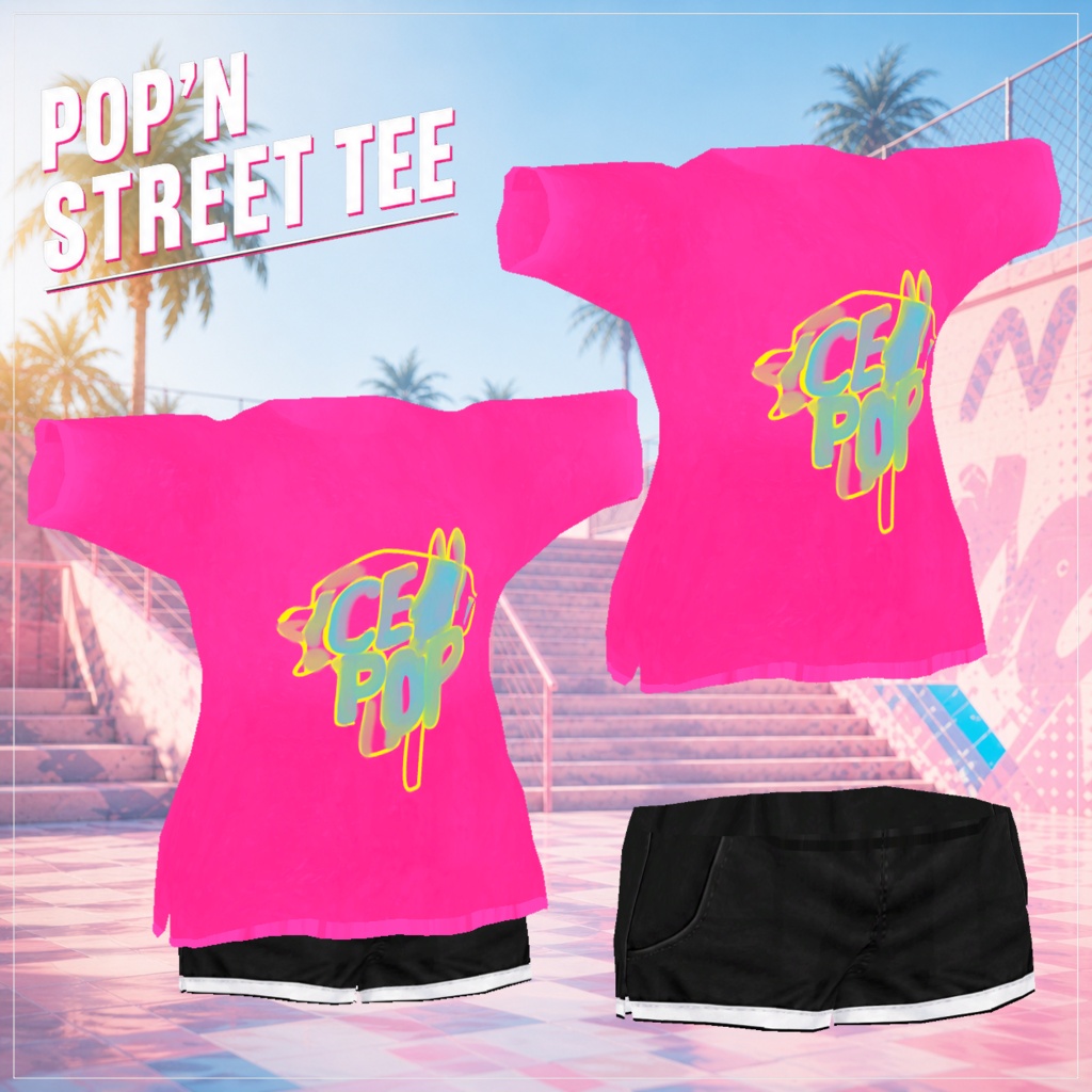 【無料】POP'N STREET TEE|マヌカ対応