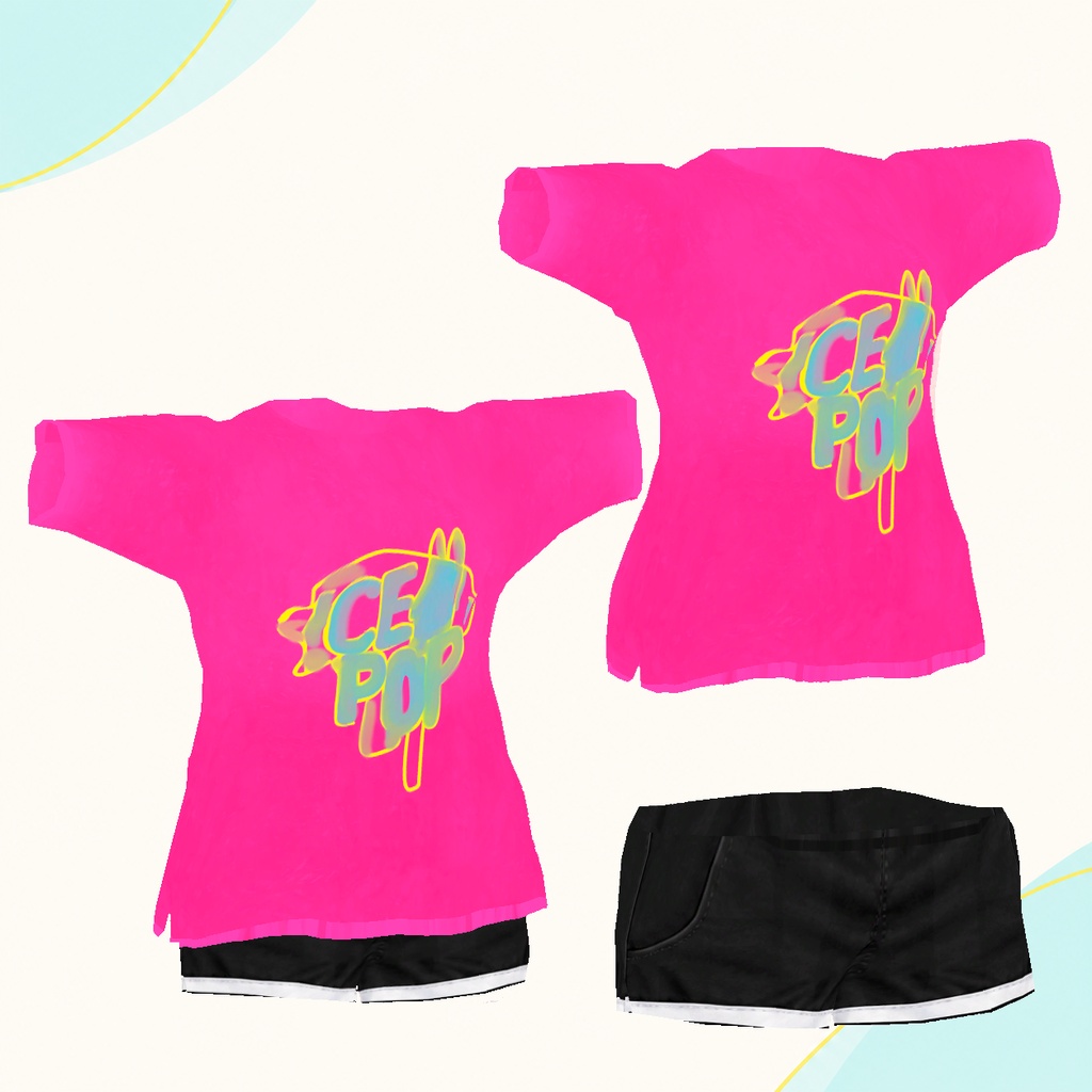 【10/31まで発売記念50%OFF】【4アバター対応】POP'N STREET TEE