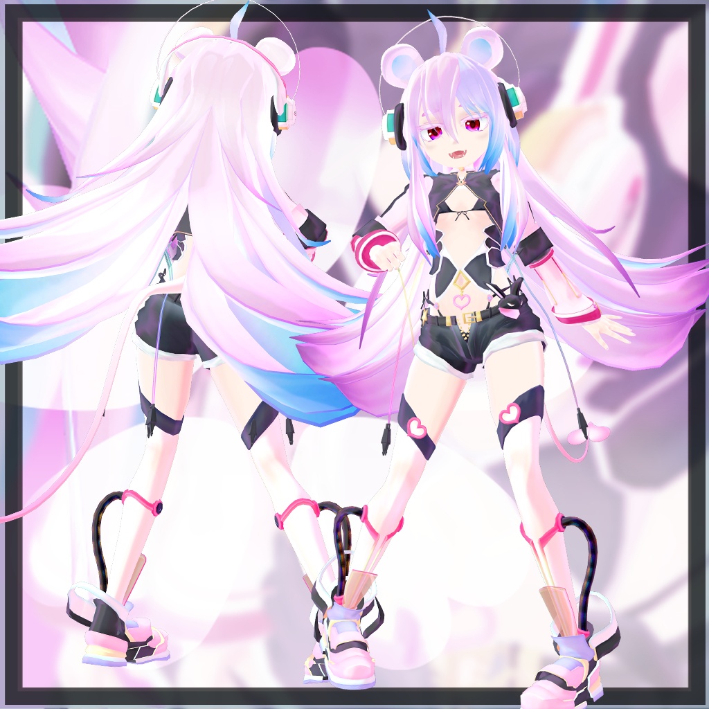 オリジナル3Dモデル「SAKURA_MANTEMA」サクラマンテマ VRChat向けAvatar