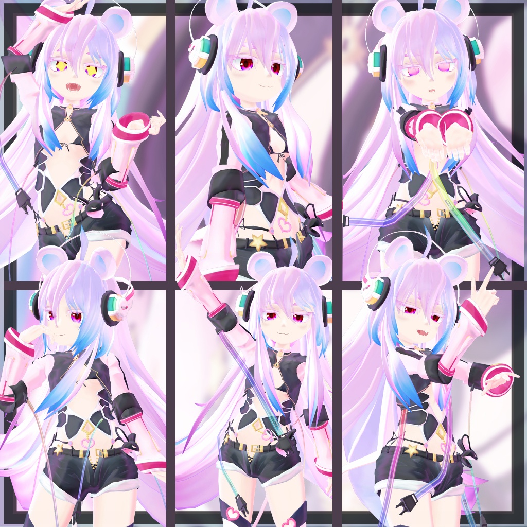 オリジナル3Dモデル「SAKURA_MANTEMA」サクラマンテマ VRChat向けAvatar