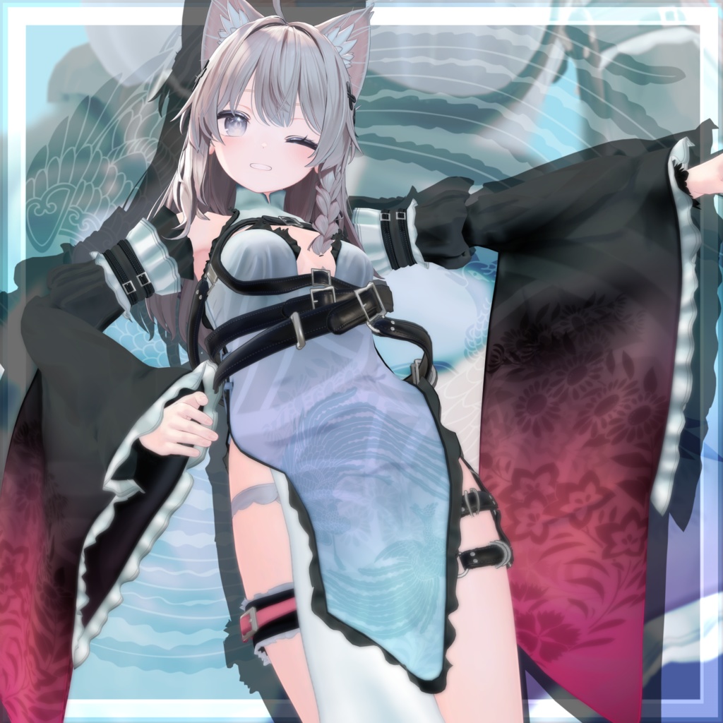 VRChat向け衣装モデル_サイバーチャイナ_cyber_China