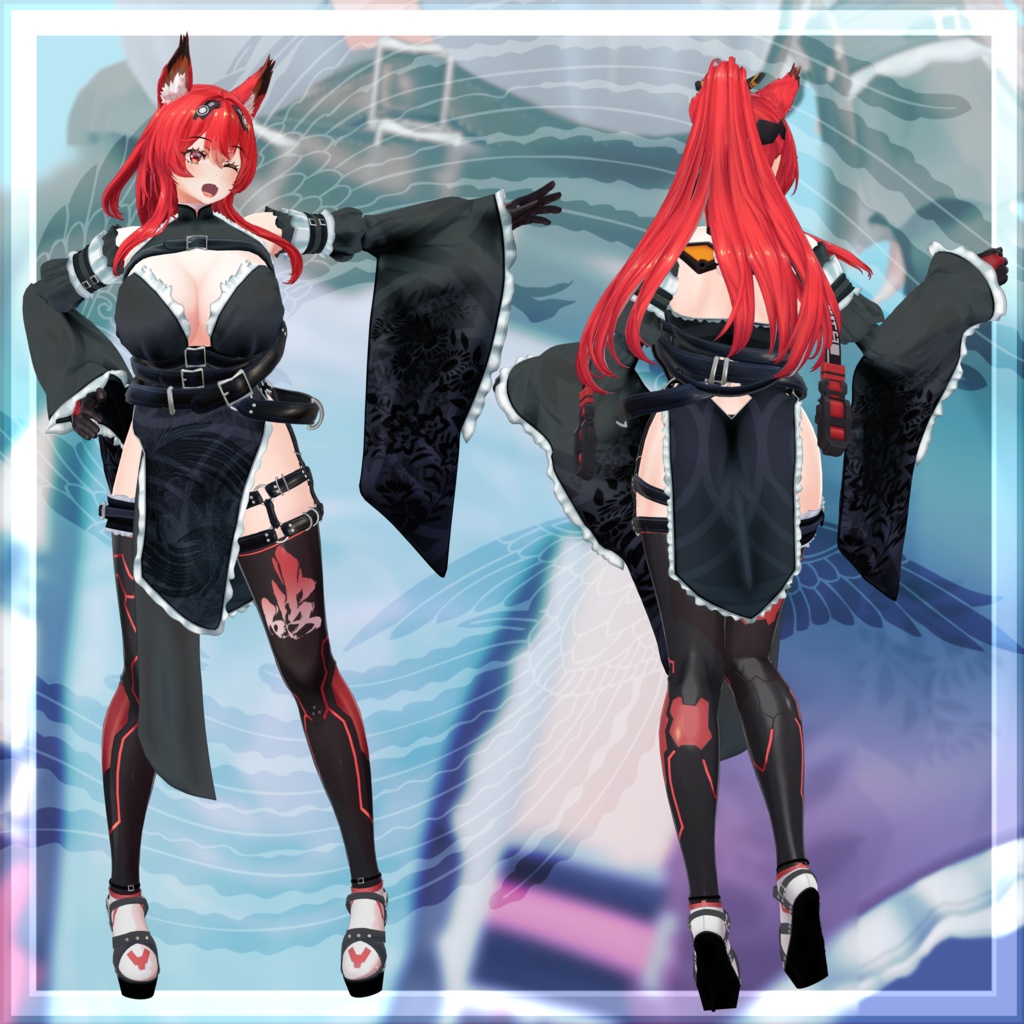VRChat向け衣装モデル_サイバーチャイナ_cyber_China