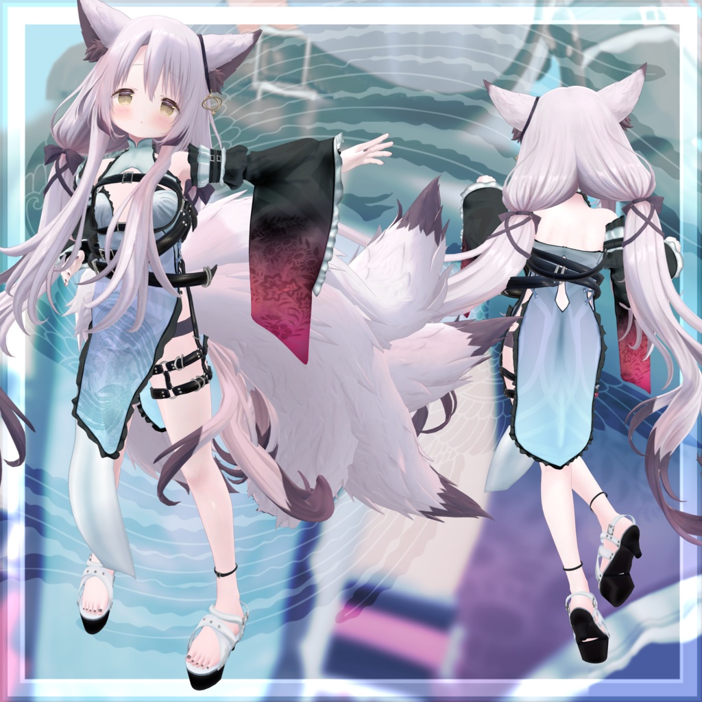 VRChat向け衣装モデル_サイバーチャイナ_cyber_China