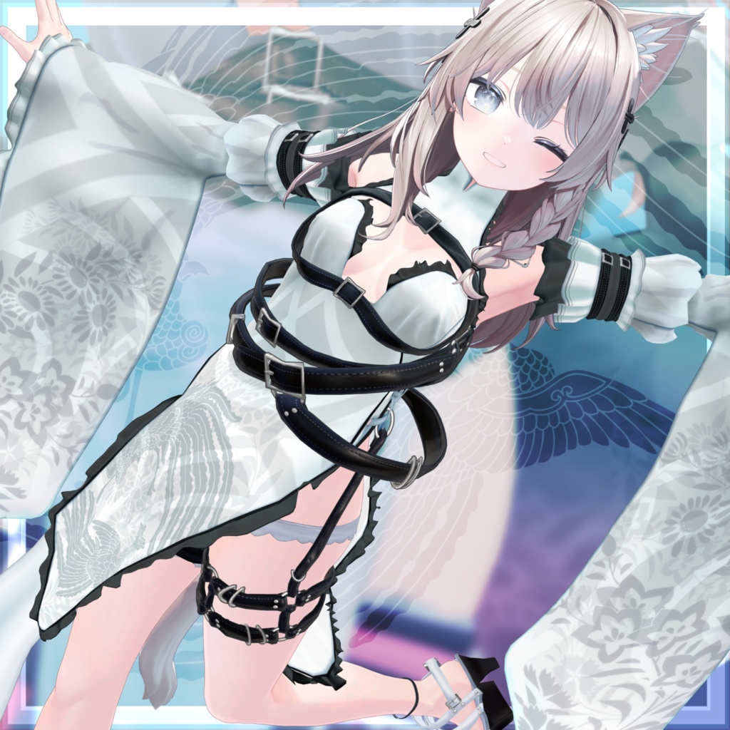 VRChat向け衣装モデル_サイバーチャイナ_cyber_China