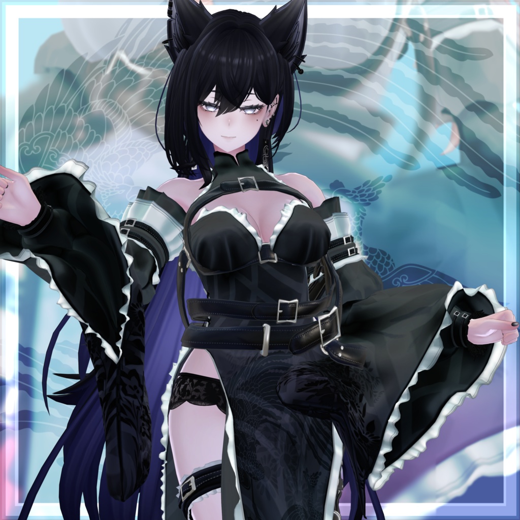 VRChat向け衣装モデル_サイバーチャイナ_cyber_China