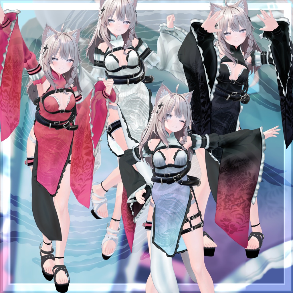 VRChat向け衣装モデル_サイバーチャイナ_cyber_China