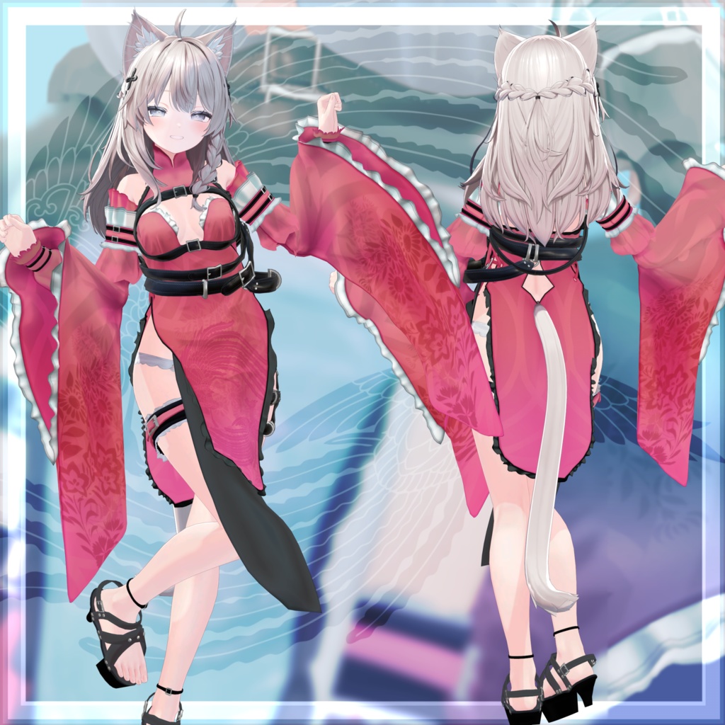 VRChat向け衣装モデル_サイバーチャイナ_cyber_China