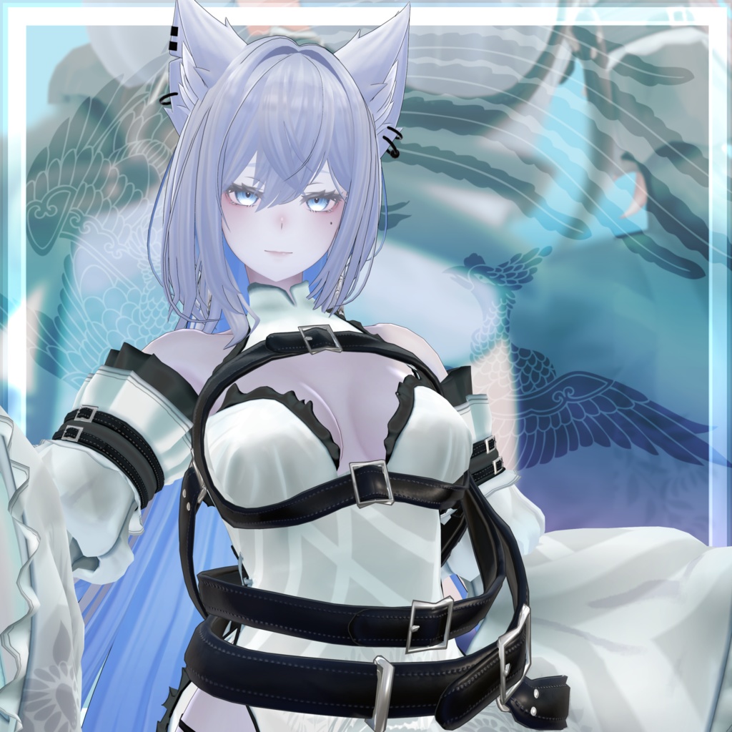 VRChat向け衣装モデル_サイバーチャイナ_cyber_China Lasyusha〈ラシューシャ〉対応差分