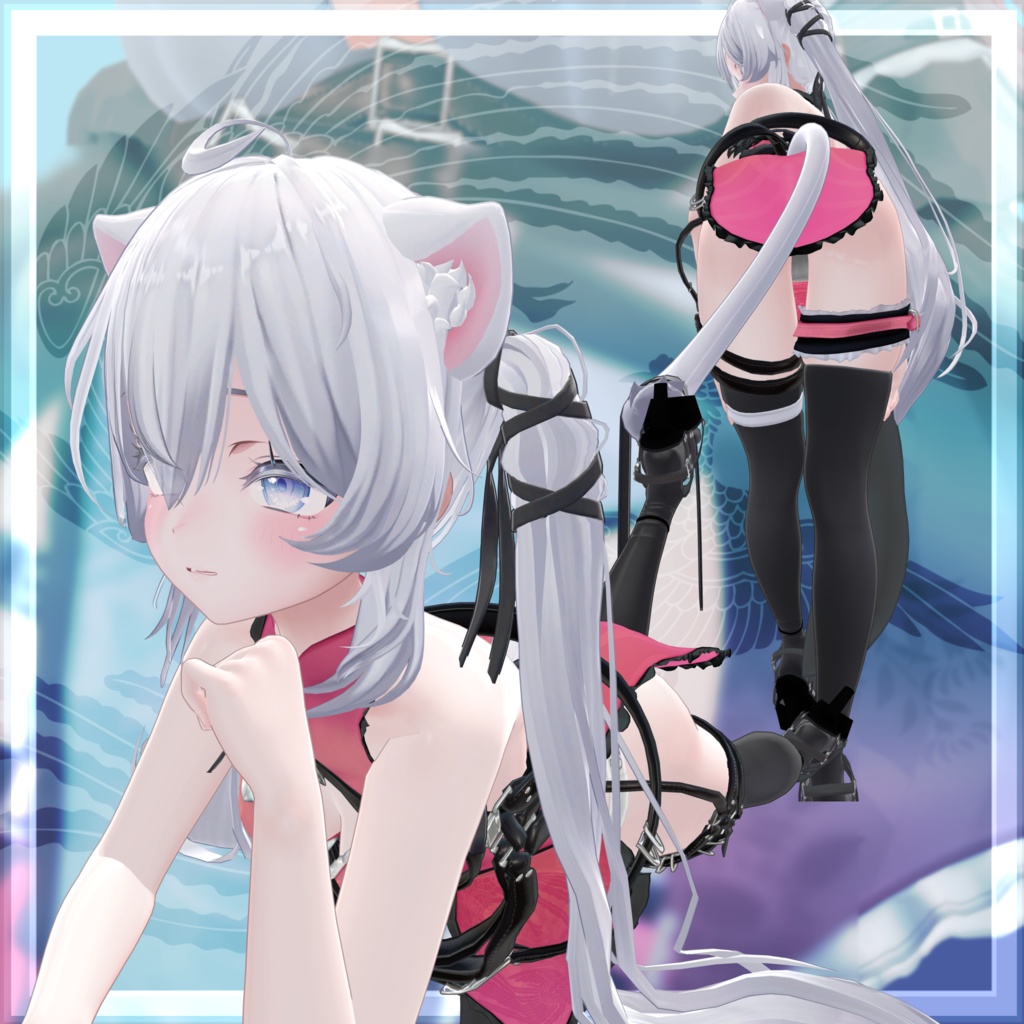 VRChat向け衣装モデル_サイバーチャイナ_cyber_China 『Sio / しお /』対応差分