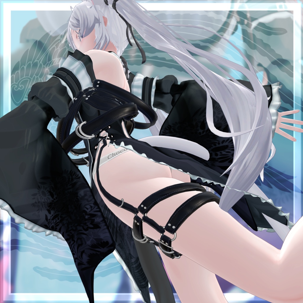 VRChat向け衣装モデル_サイバーチャイナ_cyber_China 『Sio / しお /』対応差分