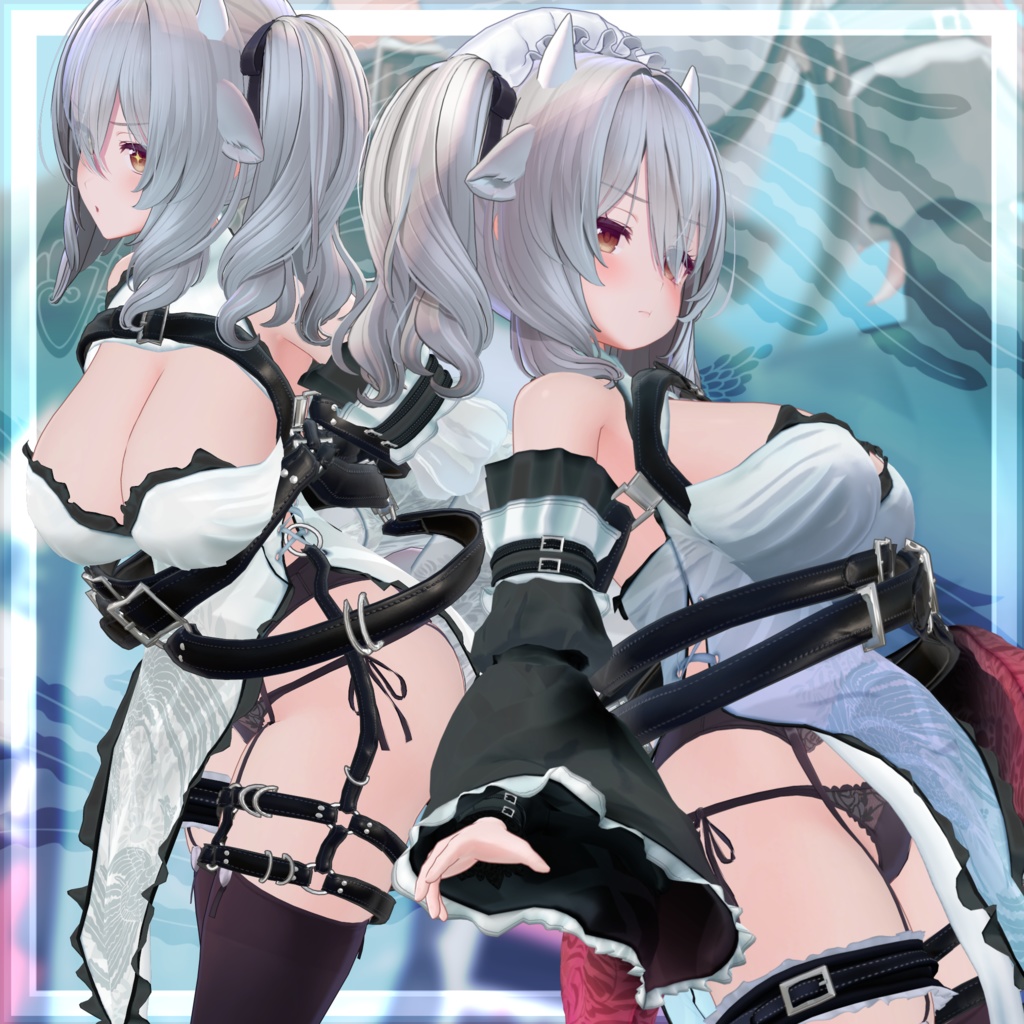 VRChat向け衣装モデル_サイバーチャイナ_cyber_China ミルティナ【Milltina】対応差分