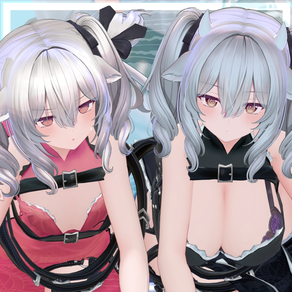 VRChat向け衣装モデル_サイバーチャイナ_cyber_China ミルティナ【Milltina】対応差分