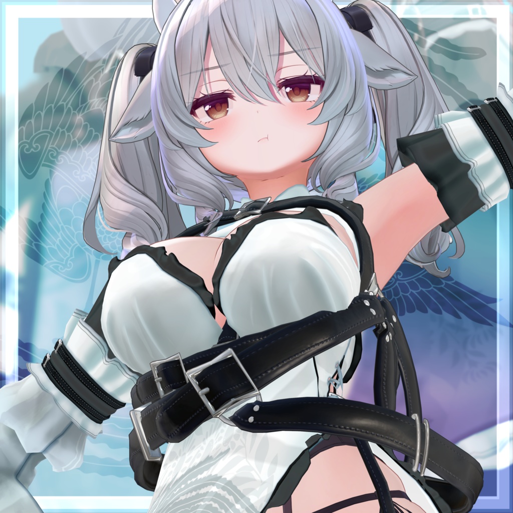 VRChat向け衣装モデル_サイバーチャイナ_cyber_China ミルティナ【Milltina】対応差分