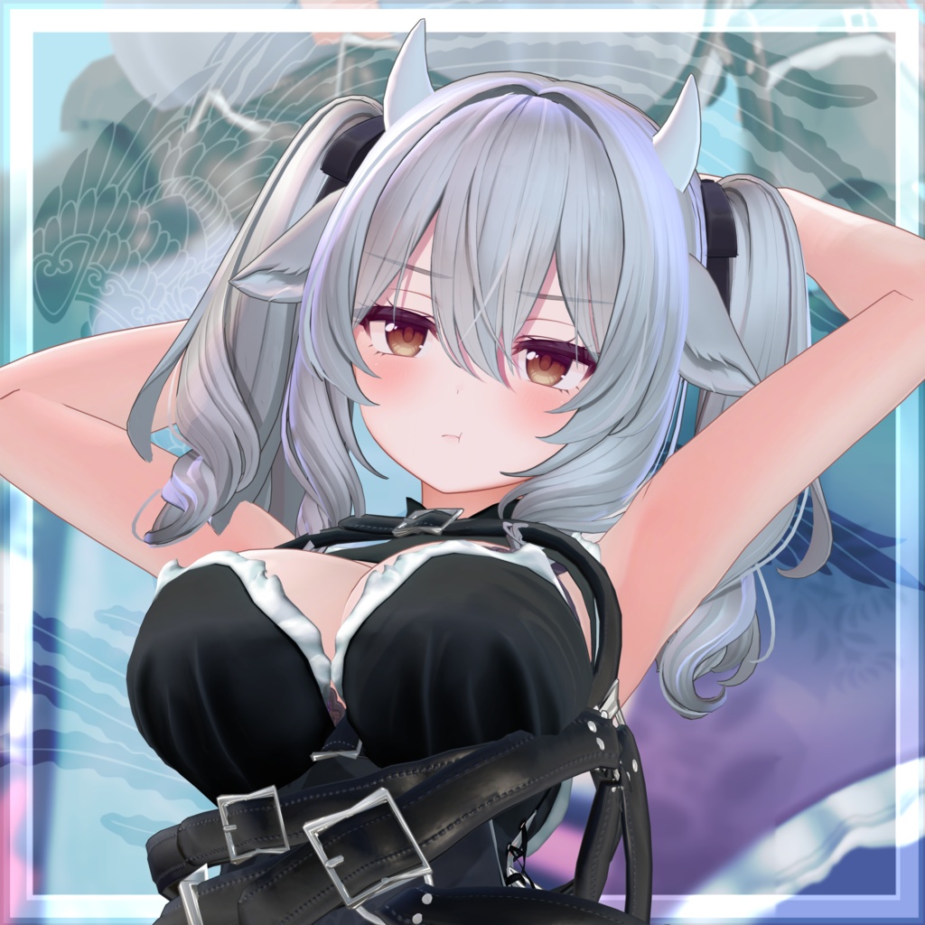 VRChat向け衣装モデル_サイバーチャイナ_cyber_China ミルティナ【Milltina】対応差分