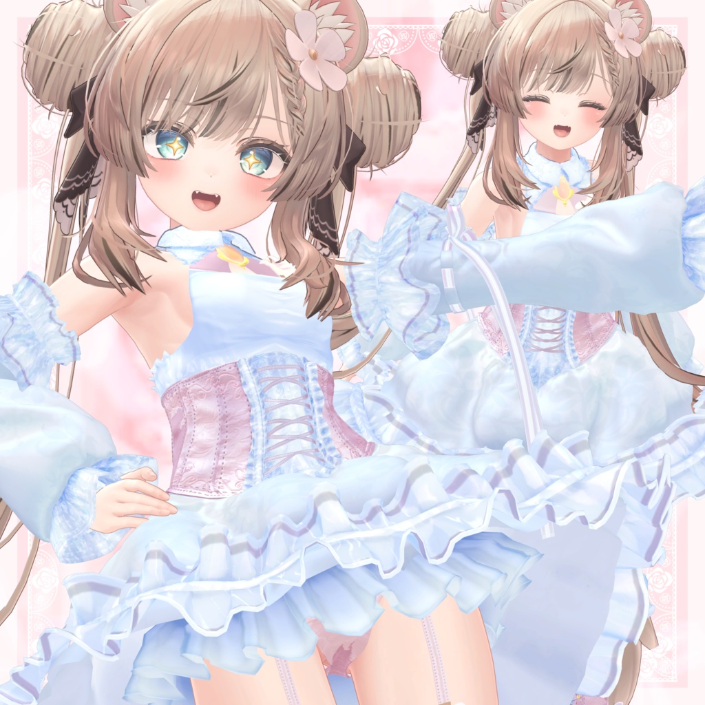 VRChat向け衣装モデル_プリティゴシック_Pretty_Gothic