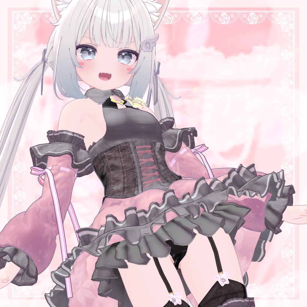 VRChat向け衣装モデル_プリティゴシック_Pretty_Gothic