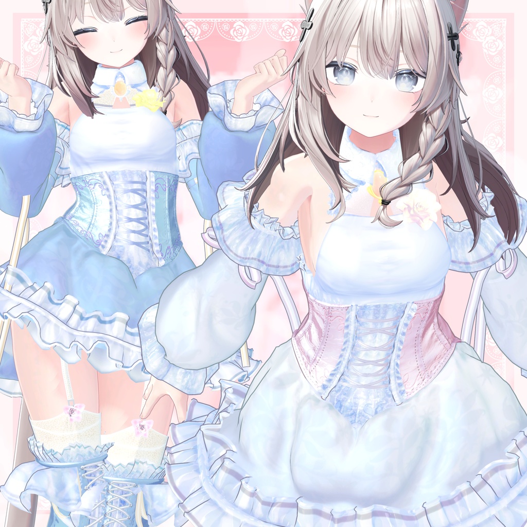 VRChat向け衣装モデル_プリティゴシック_Pretty_Gothic