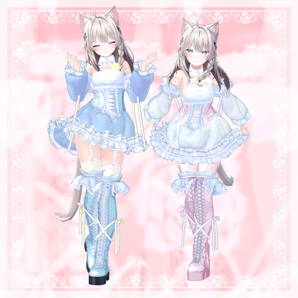 VRChat向け衣装モデル_プリティゴシック_Pretty_Gothic