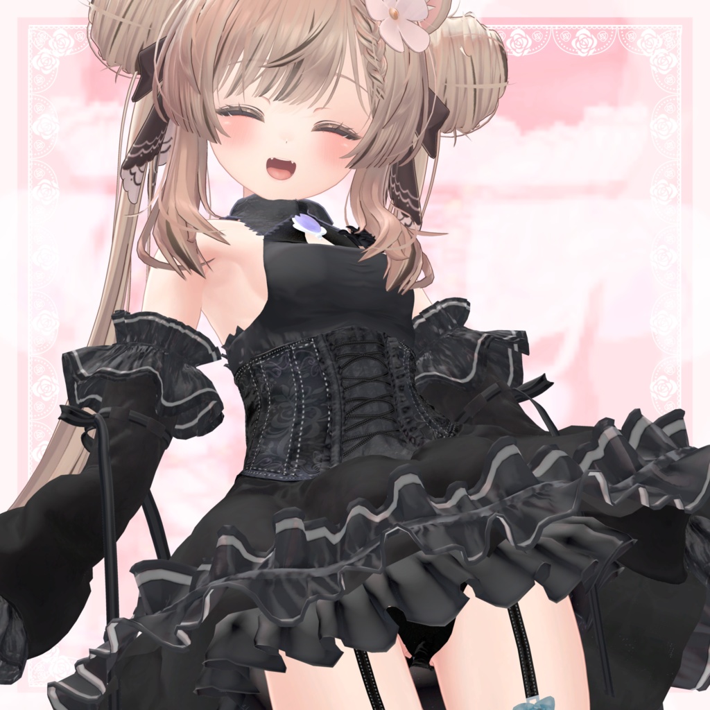 VRChat向け衣装モデル_プリティゴシック_Pretty_Gothic