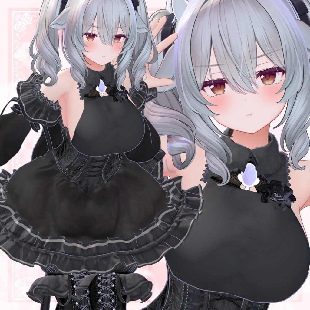 VRChat向け衣装モデル_プリティゴシック_Pretty_Gothic