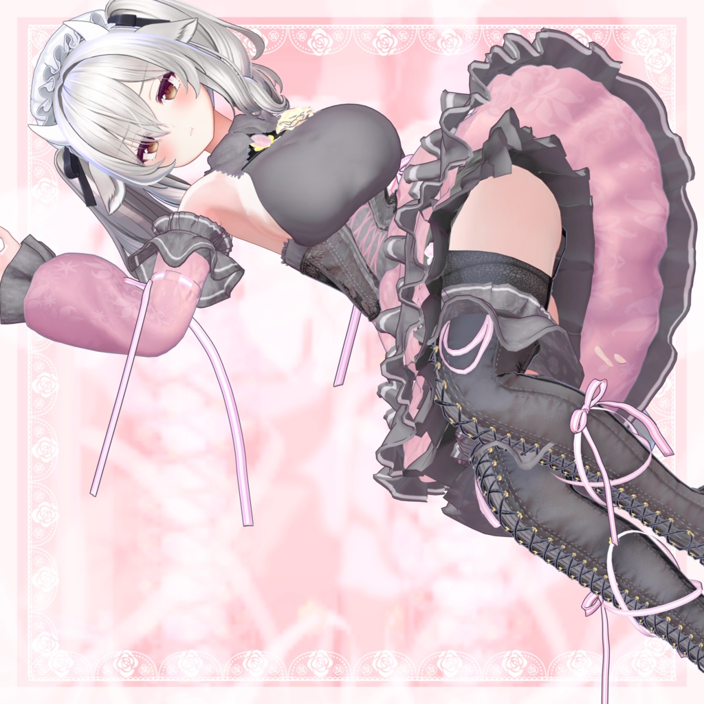 VRChat向け衣装モデル_プリティゴシック_Pretty_Gothic