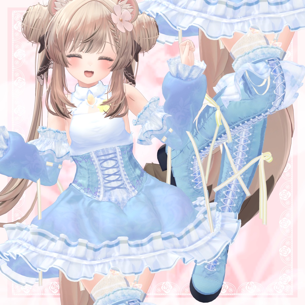 VRChat向け衣装モデル_プリティゴシック_Pretty_Gothic