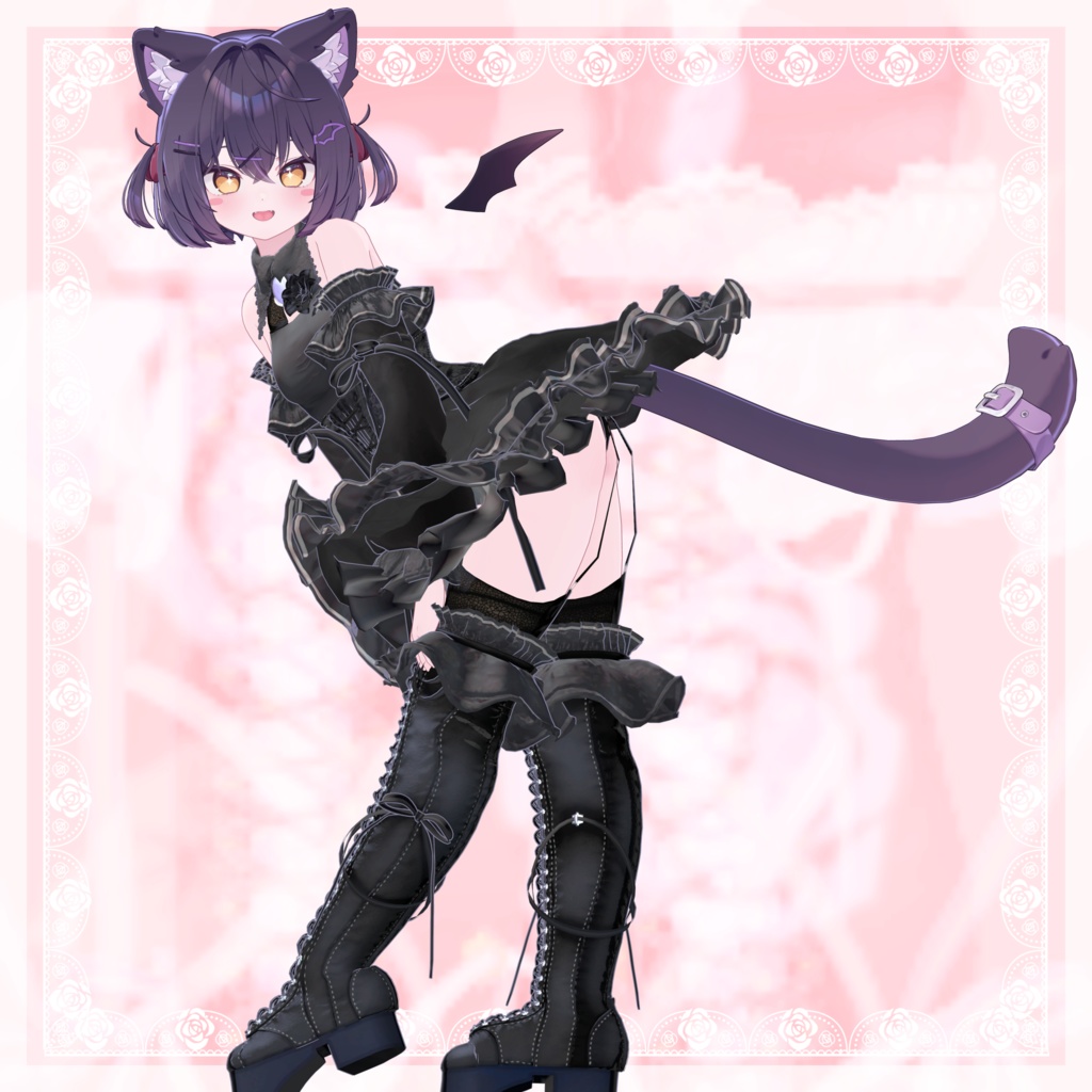 VRChat向け衣装モデル_プリティゴシック_Pretty_Gothic